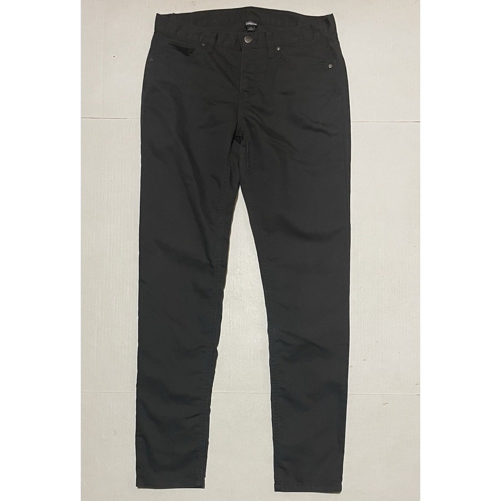 Patagonia Pinyon Pines Pants Womens 8 X 31 Black Slim 5 Pocket Organic Cotton